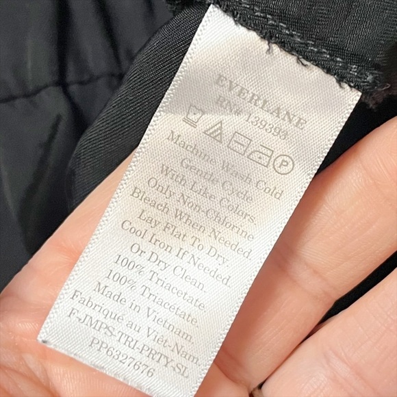 Everlane Party of One Jumpsuit XS black solid minimalist sleeveless cropped slip - Picture 8 of 13